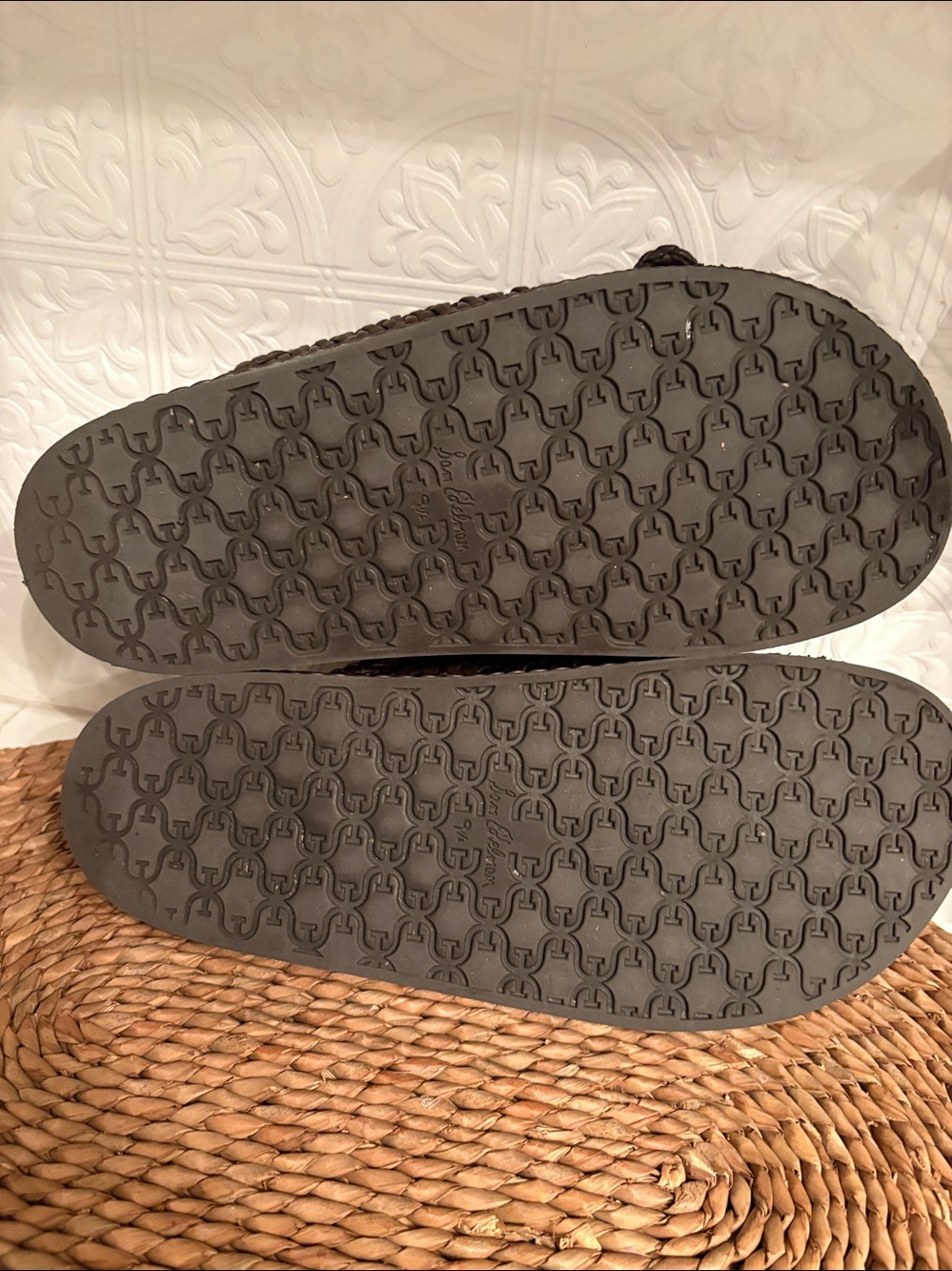 Sam Edelman Reid Slides Woven Double-Buckle Slide Sandal in Dark Brown Sz 9.5 - Picture 8 of 8